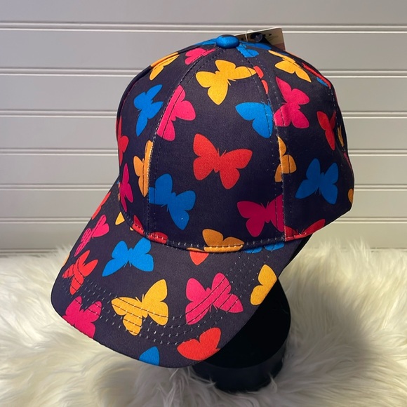 Butterfly 🦋 Purple with Multicolored Butterflies Baseball Cap - Picture 2 of 12
